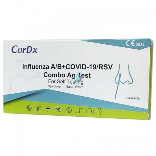 CorDX Influenza A/B & Covid-19/RSV Combo Ag Rapid Self Test 1 Τεμ